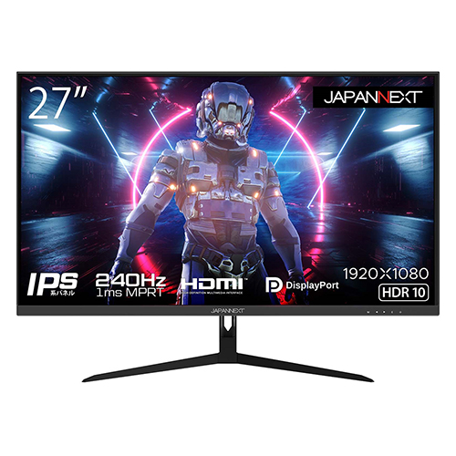 JAPANNEXT JN-IPS27240DF 27型 IPS系パネル搭載 240Hz対応 フルHD