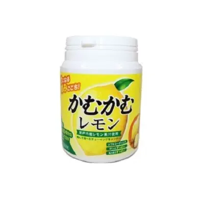 Mitsubishi Shokuhin Kamukamu Lemon Chewing Candy Bottle 120g (三菱