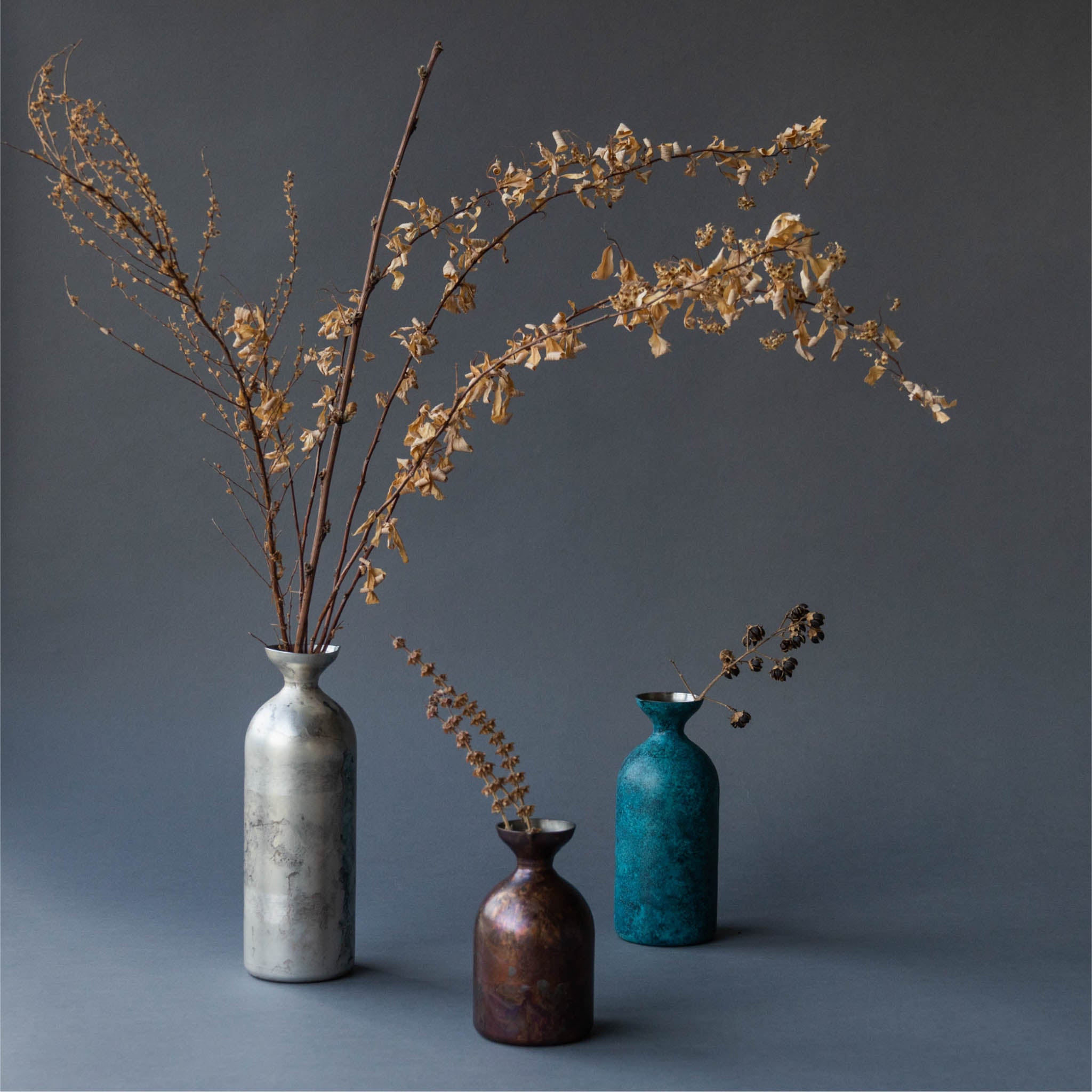 二重徳利 | 折燕ORI-EN | ANTIQUE SILVER 1.5合 | アルチザン