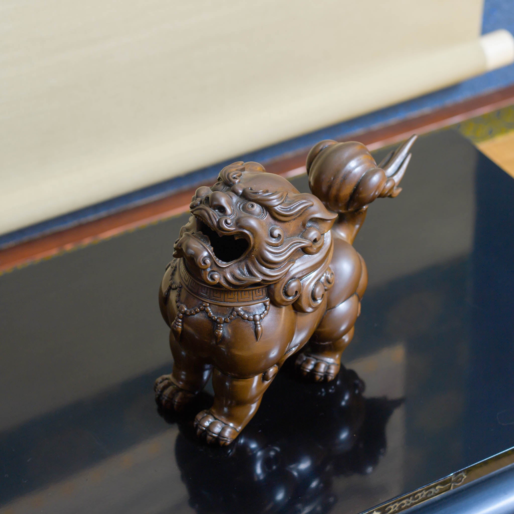 陶器製獅子香炉 約10cm 陶器製獅子香炉 約10cm 陶器製獅子香炉 約10cm