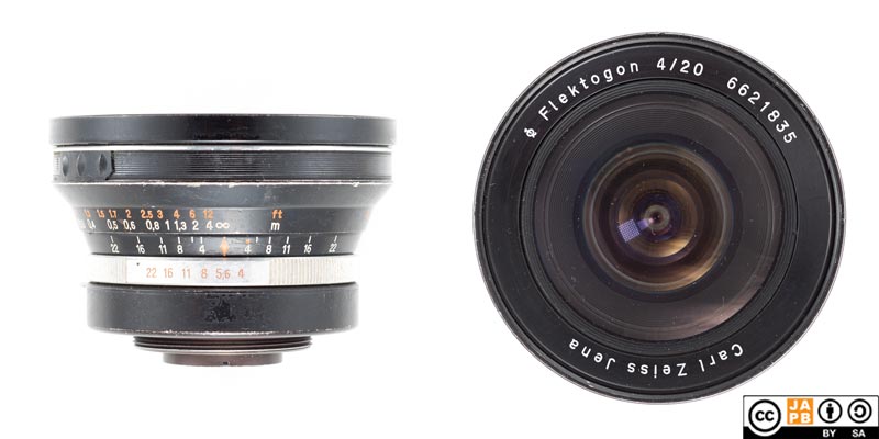 Data sheet: Carl Zeiss Jena Flektogon 20 mm f/4 – JAPB