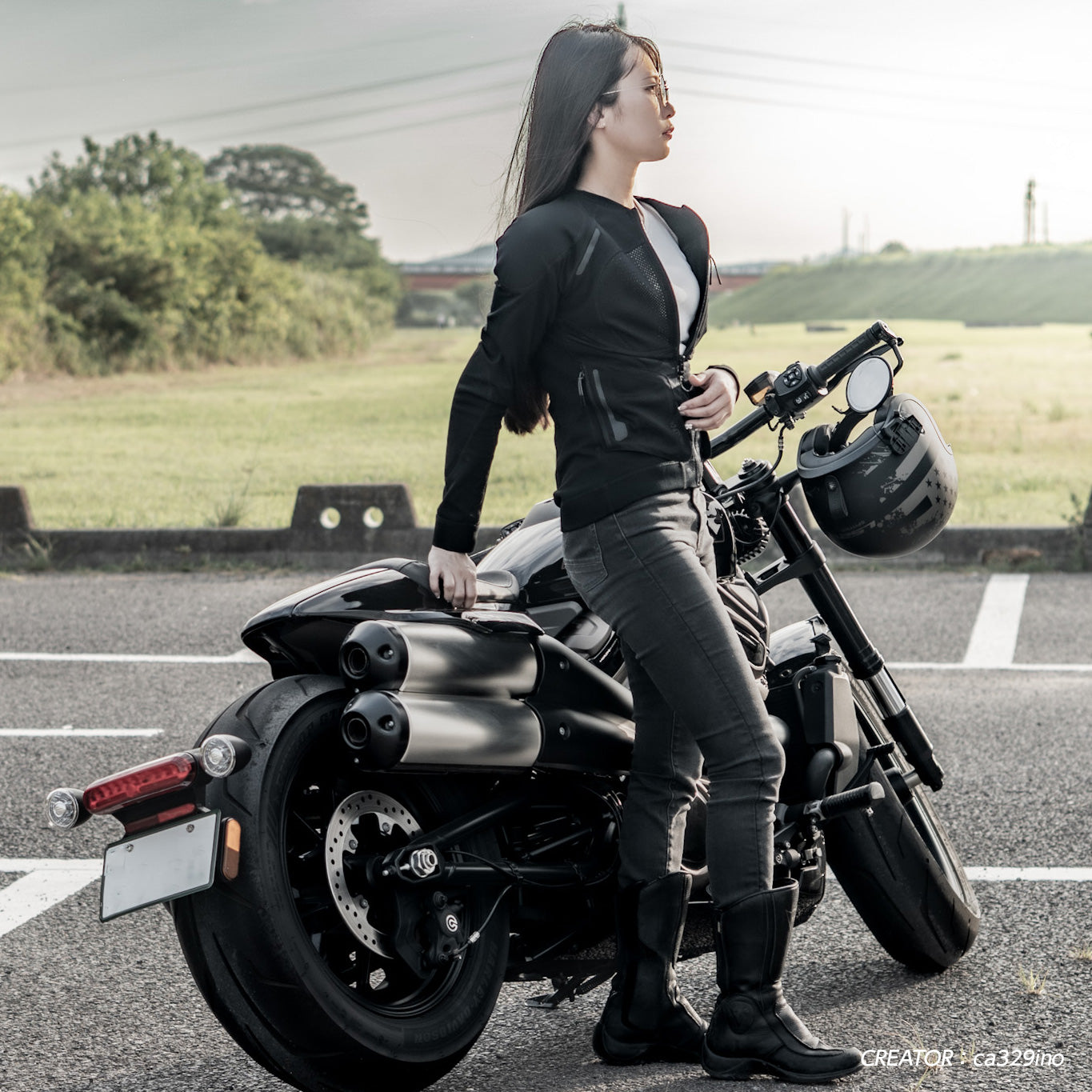 試着無料】バイク メッシュ ジャケット 春夏用 プロテクター