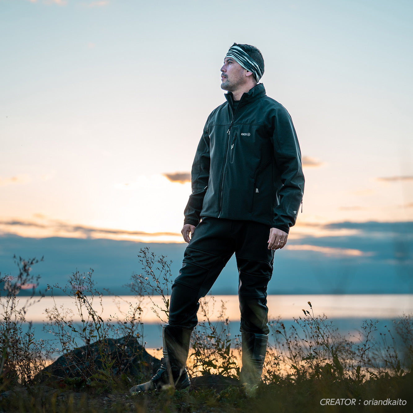 試着無料】ノックス デュアルプロ ブラック - バイク ジャケット 防寒