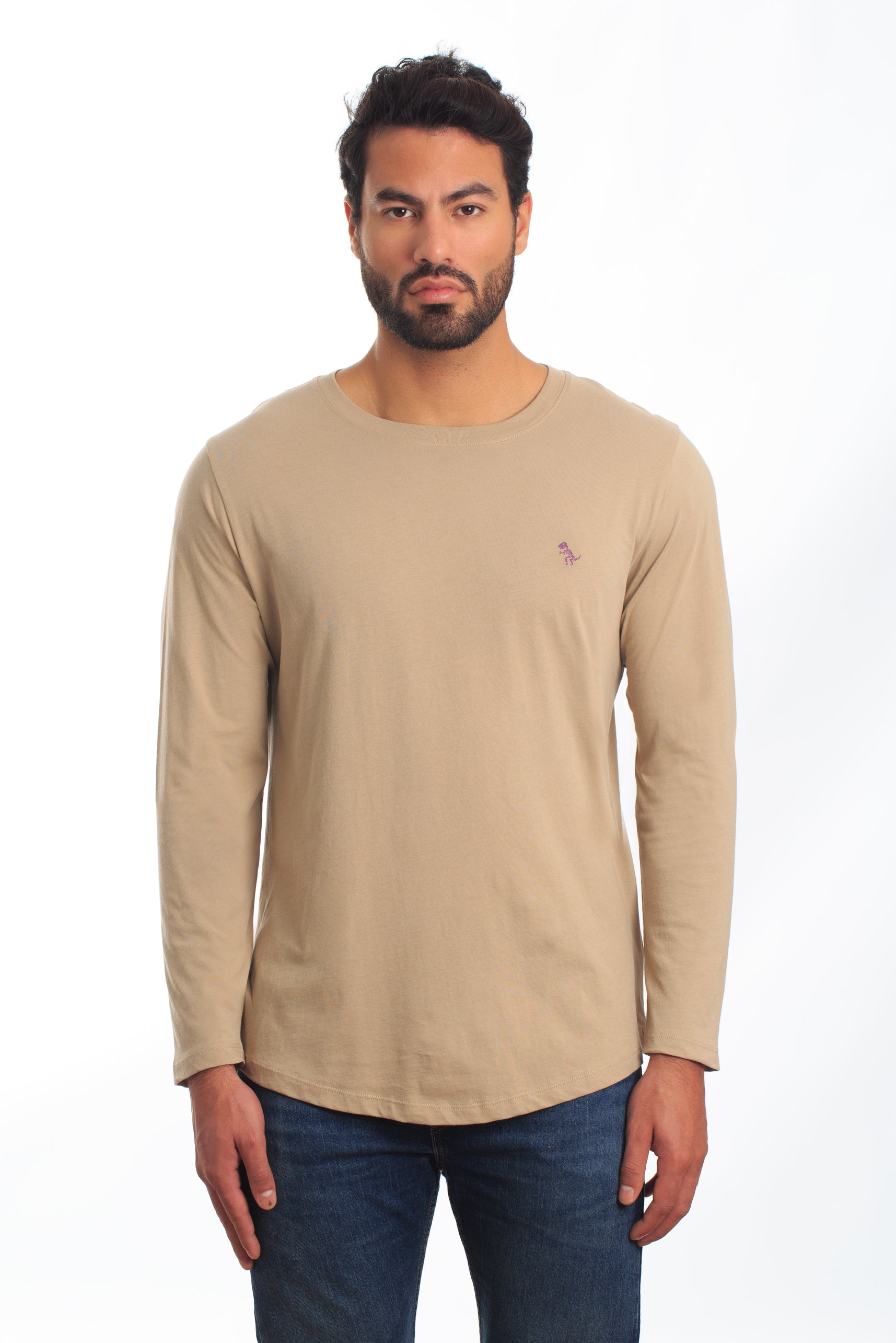 Jared Lang Sand Long Sleeve T-Shirt TEL-111