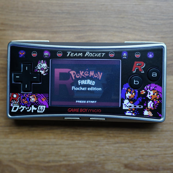 Gameboy Micro | TEAM ROCKET EDITION w/ faceplate – JAYBOYMODZ