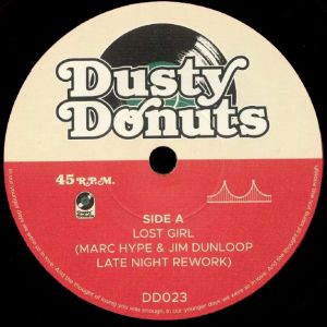 Vinyl and CD's on the Dusty Donuts label at Jazzman Records