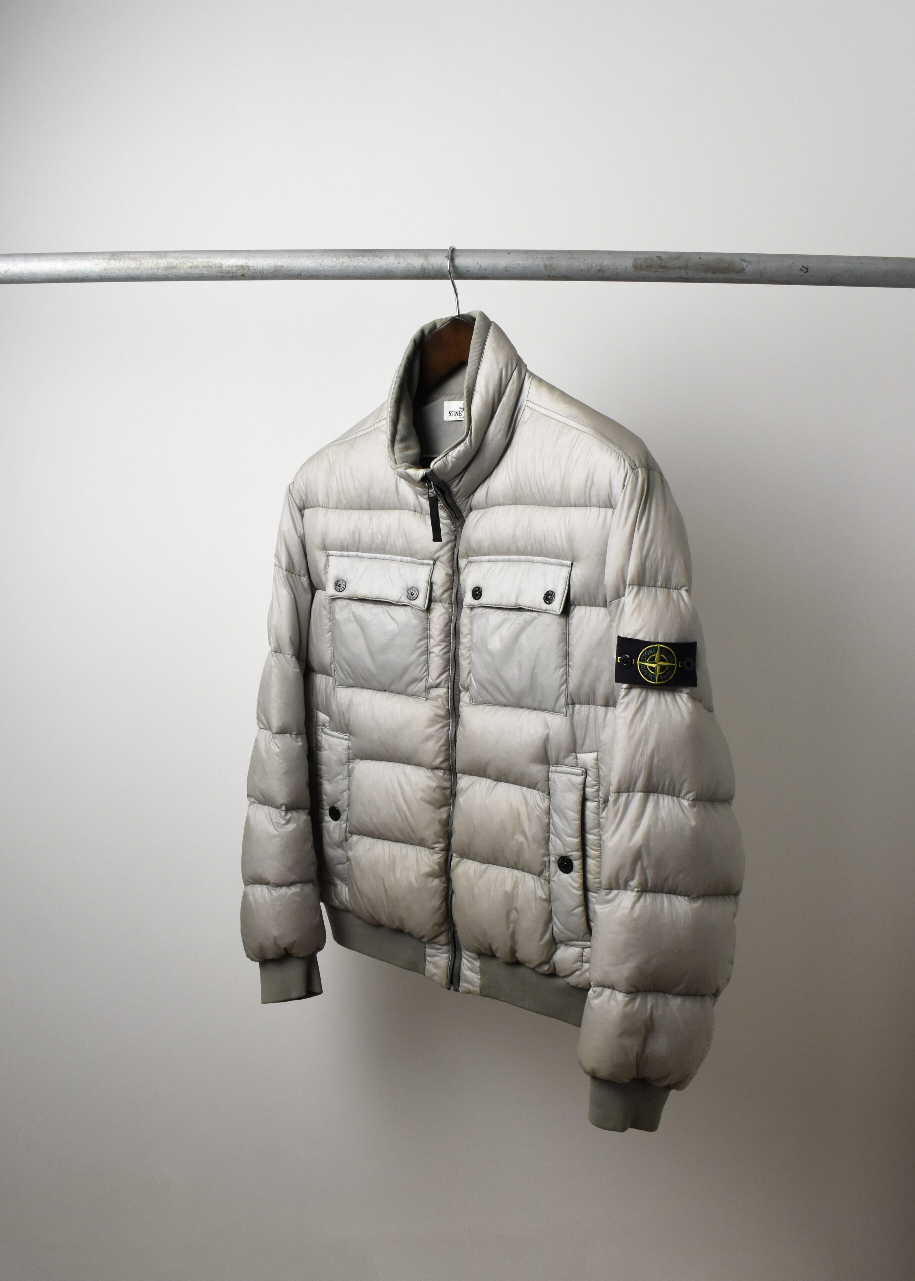 AW13 STONE ISLAND GARMENT DYED 26G DOWN JACKET (XL) - Jazzy Badger