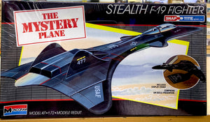 Stealth F-19 Fighter Snap-Tite 1/72 1987 ISSUE – J-BarHobbies