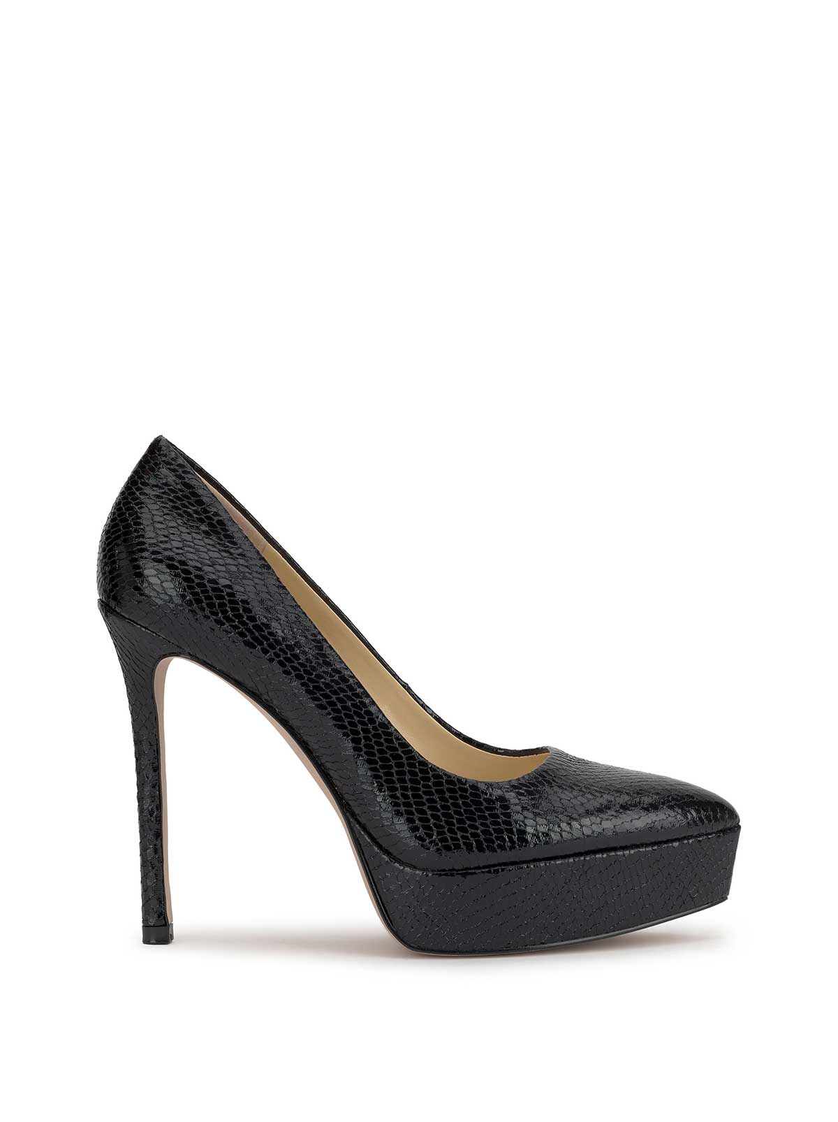 Sinelia Platform Pump in Black Snake – Jessica Simpson