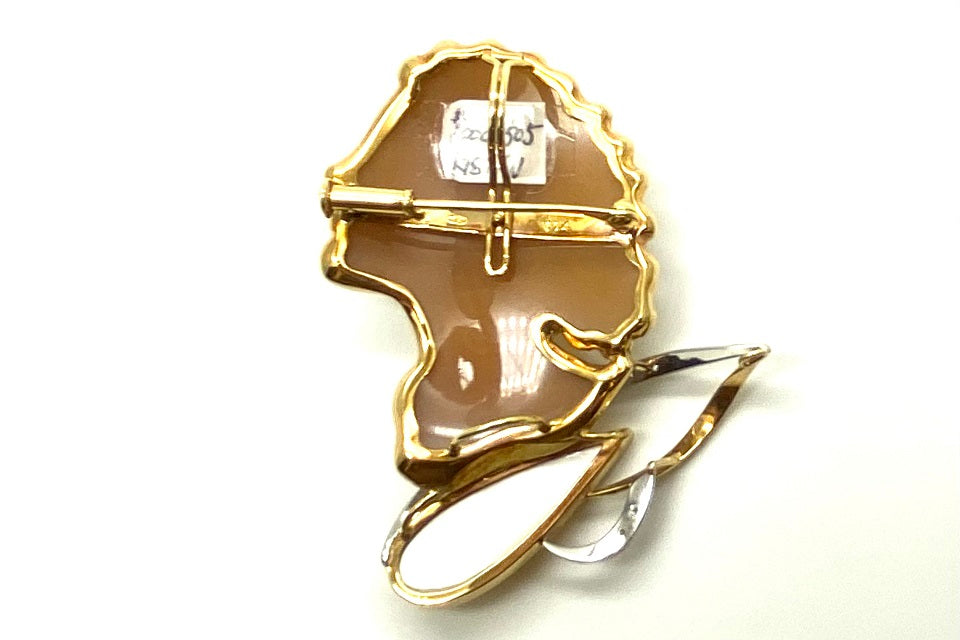 PATRIZIA PARLATI 【パトリシア パルラーティ—】K18WG/YGシェルカメオ