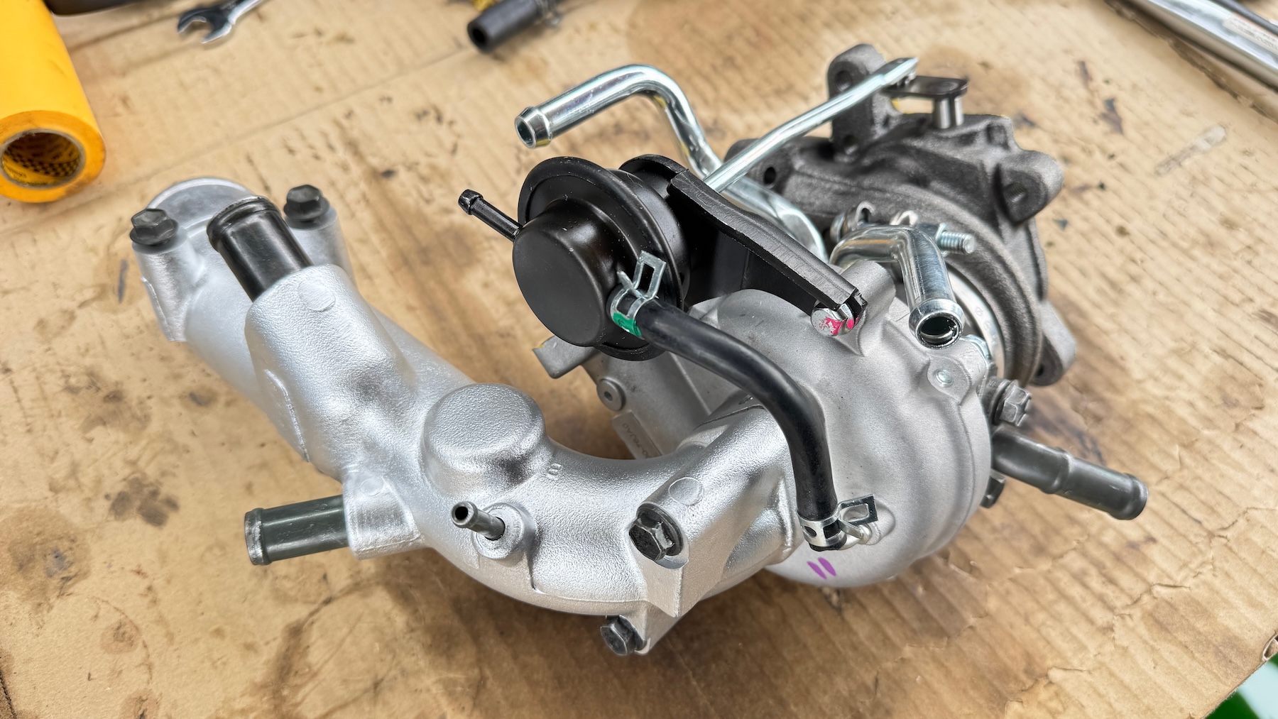 JB23ジムニー｜ブローしたターボチャージャー(ターボタービン)と