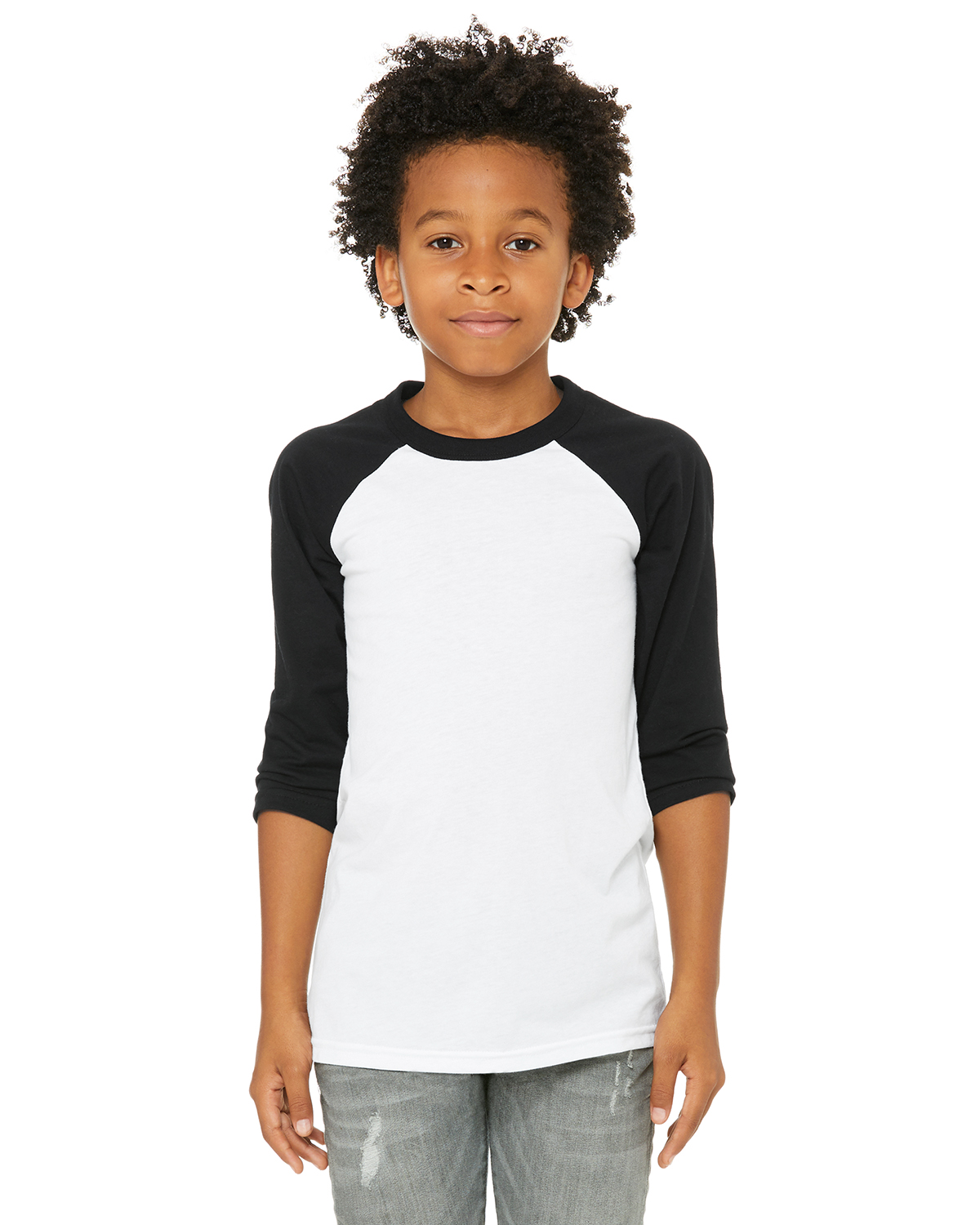 SOOR PLOOM Raglan Mock Tee sleet 4Y Raglan Mock Tee Wisp ploom