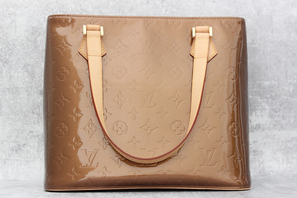 Louis Vuitton Bronze Monogram Vernis Houston Bag at Jill's Consignment