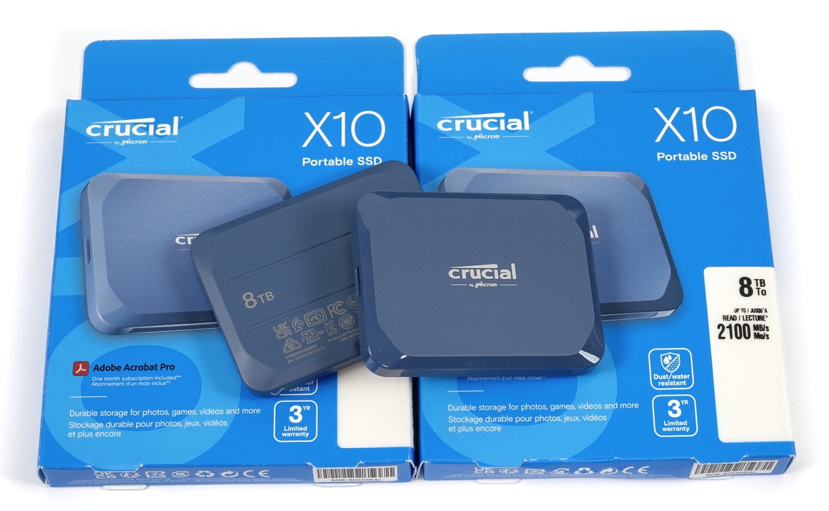 Crucial X10 Portable SSD 1TB / 8TB」をレビュー。2GB/sの高速