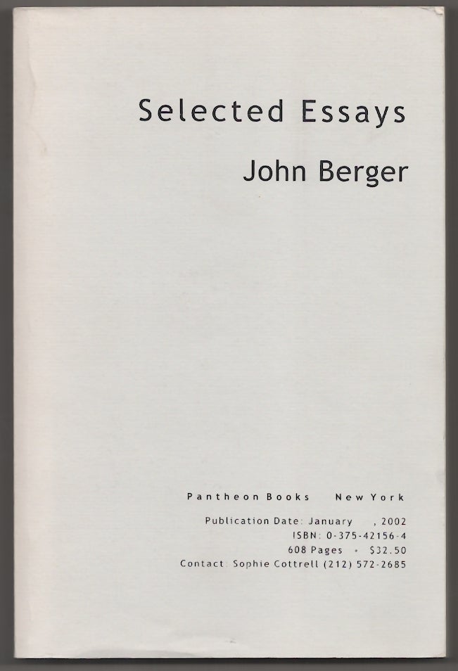 Selected Essays | John BERGER