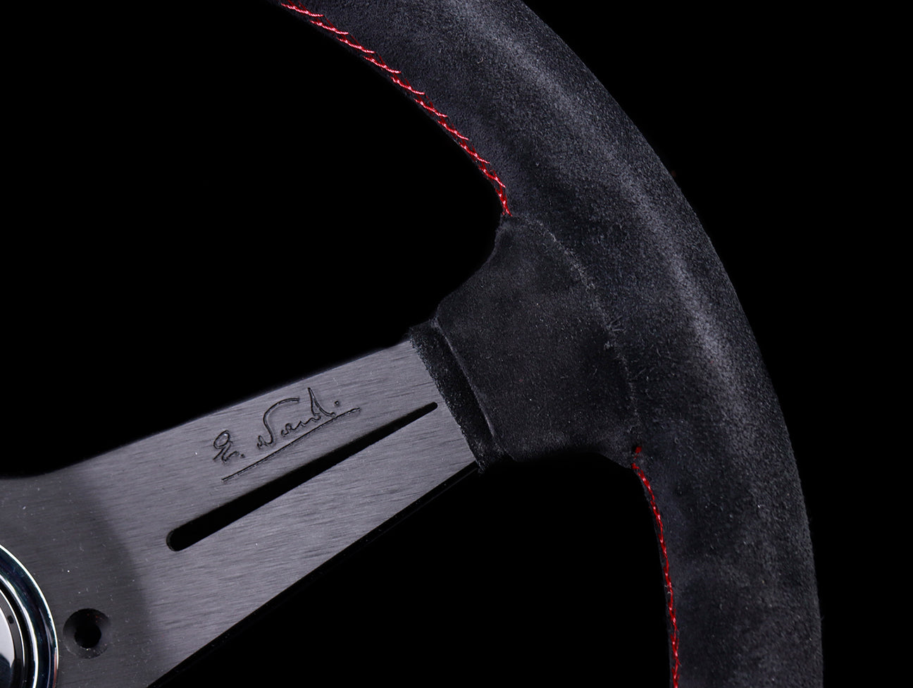 Nardi Sport Rally Deep Corn 350mm Steering Wheel - Black Suede