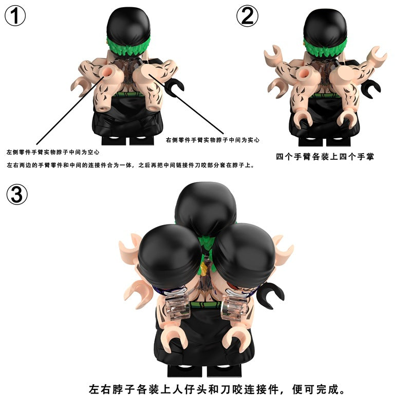 DY658-661 One Piece series Roronoa Zoro Minifigures – Joy Bricks
