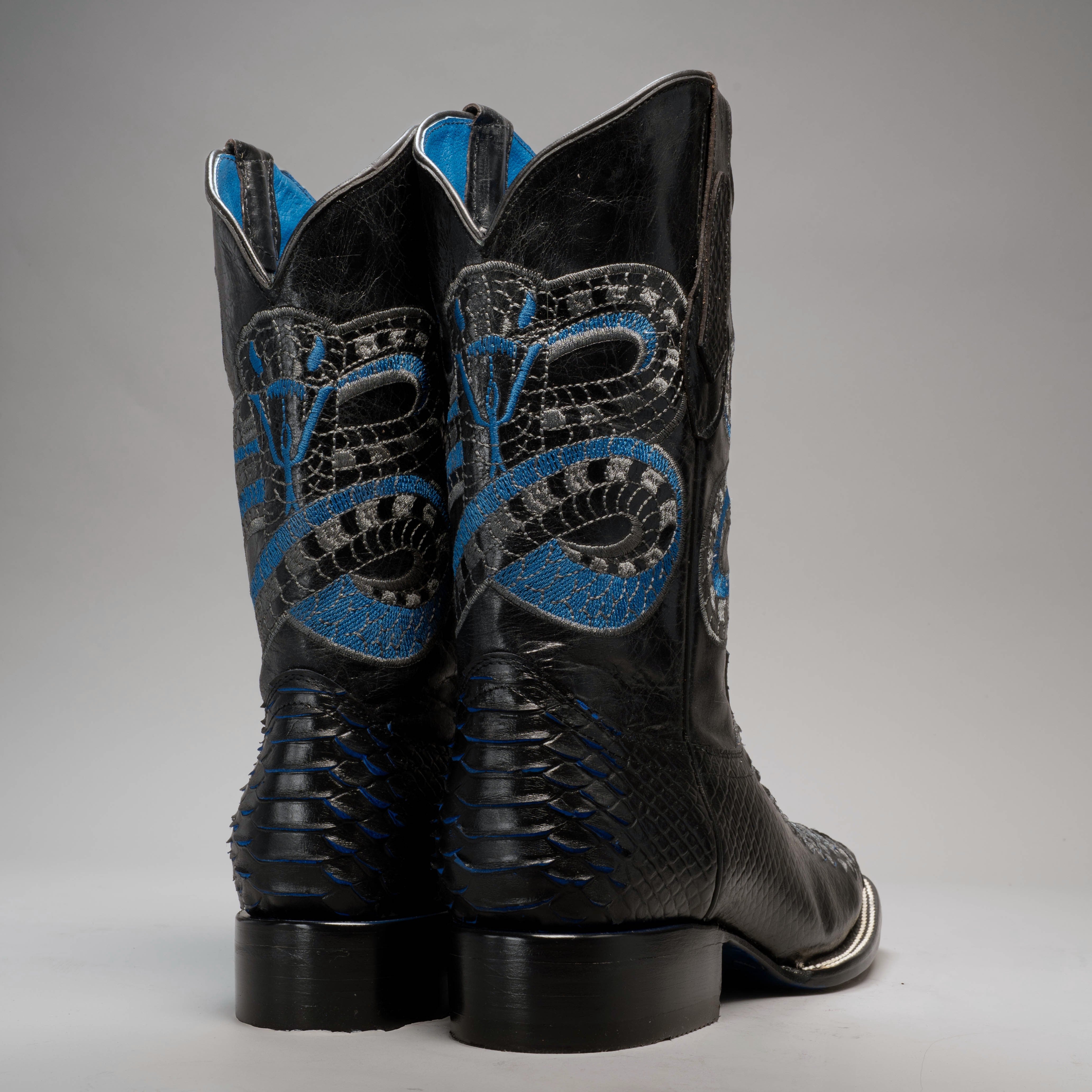 Men's VIPER Python Square Toe Cowboy Boots and Belt Combo – Joe Boots