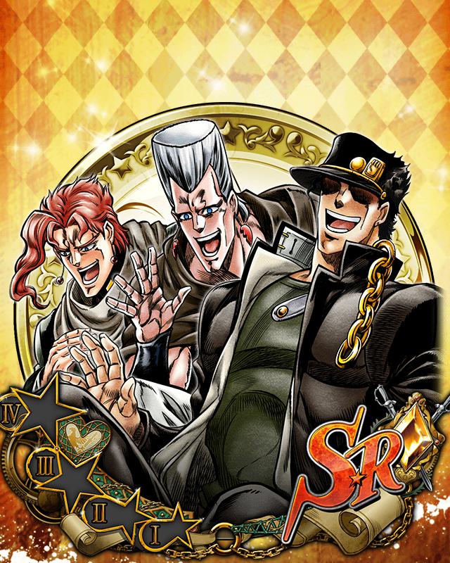 承太郎＆花京院＆ポルナレフ(ワハハハヒヒヒヒウクク) | ジョジョSS