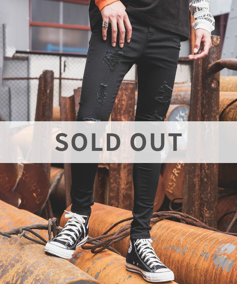 デストロイ デニム パンツ ボトムス ｜【公式】DIVINER（ディバイナー）