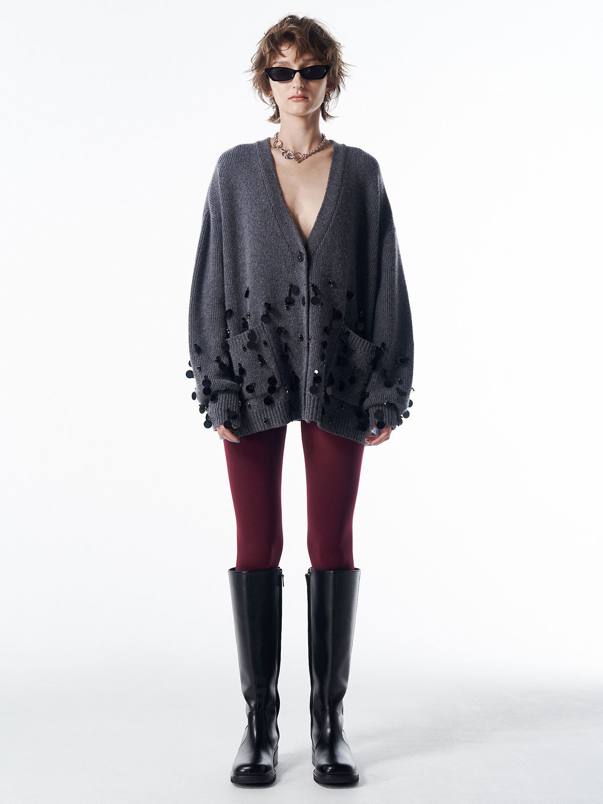 BIJOU OVER KNIT CARDIGAN – JOSEMOON