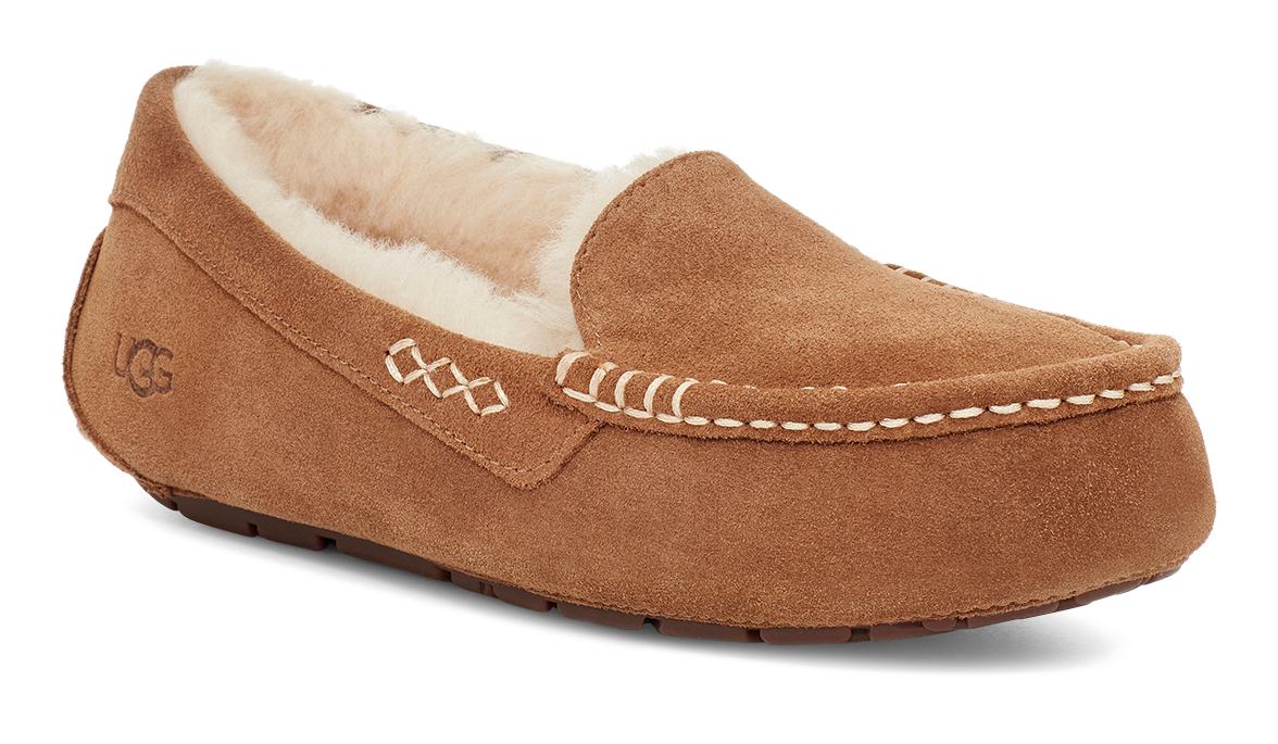 Women's UGG Ansley – Cozy Suede Moccasin with Wool Lining