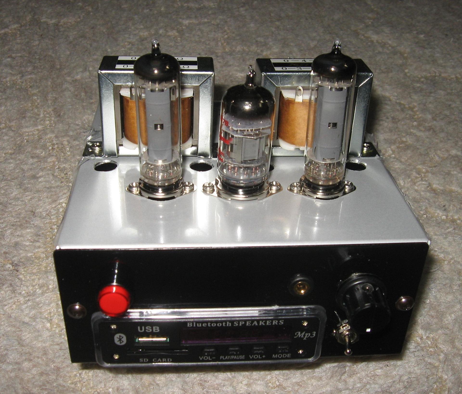 ミニ真空管ステレオアンプその2(35C5): ノブのらくてん日誌