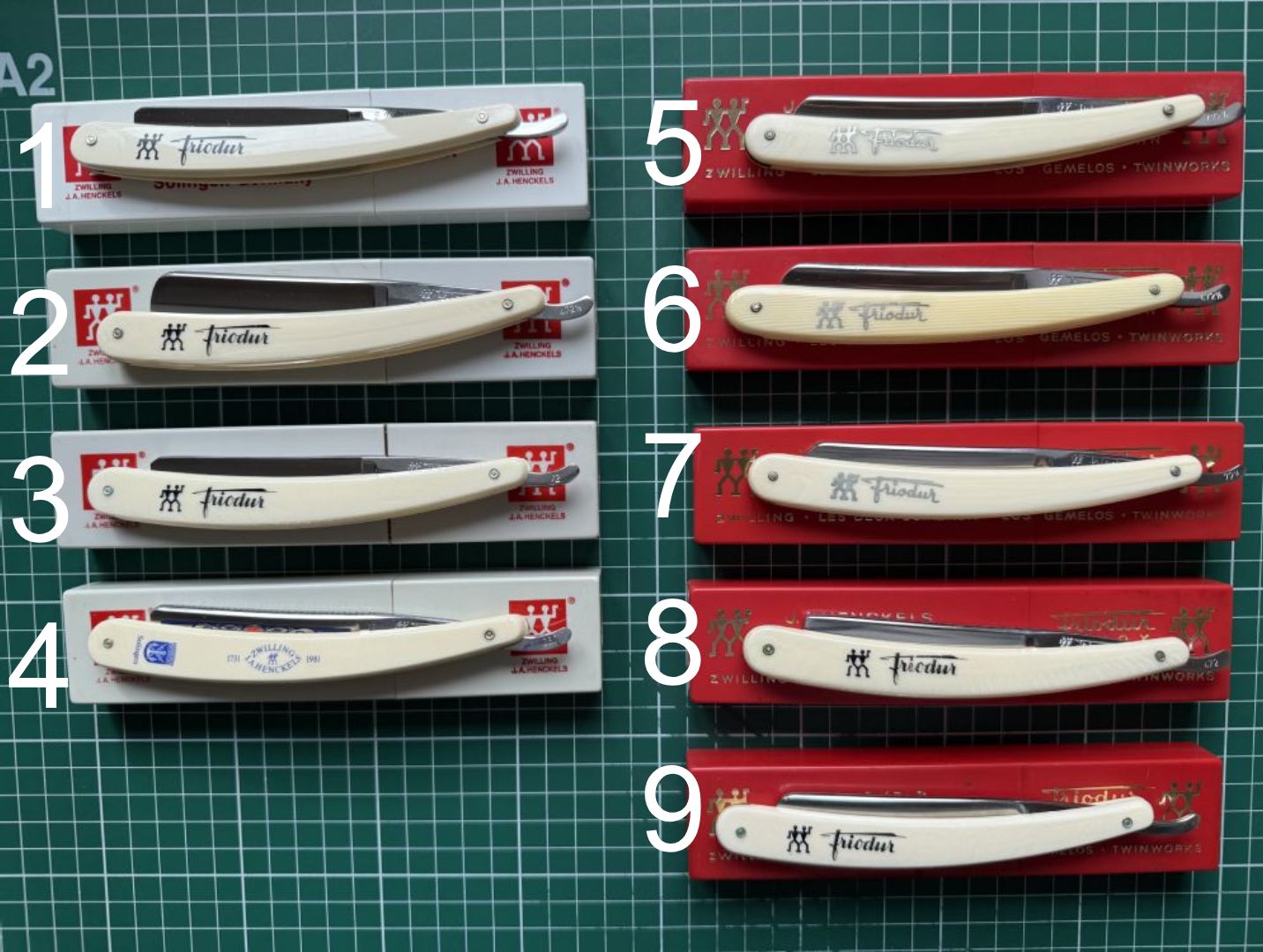 NOS J.A. Henckels Solingen Zwilligswerk Friodur Inox Germany