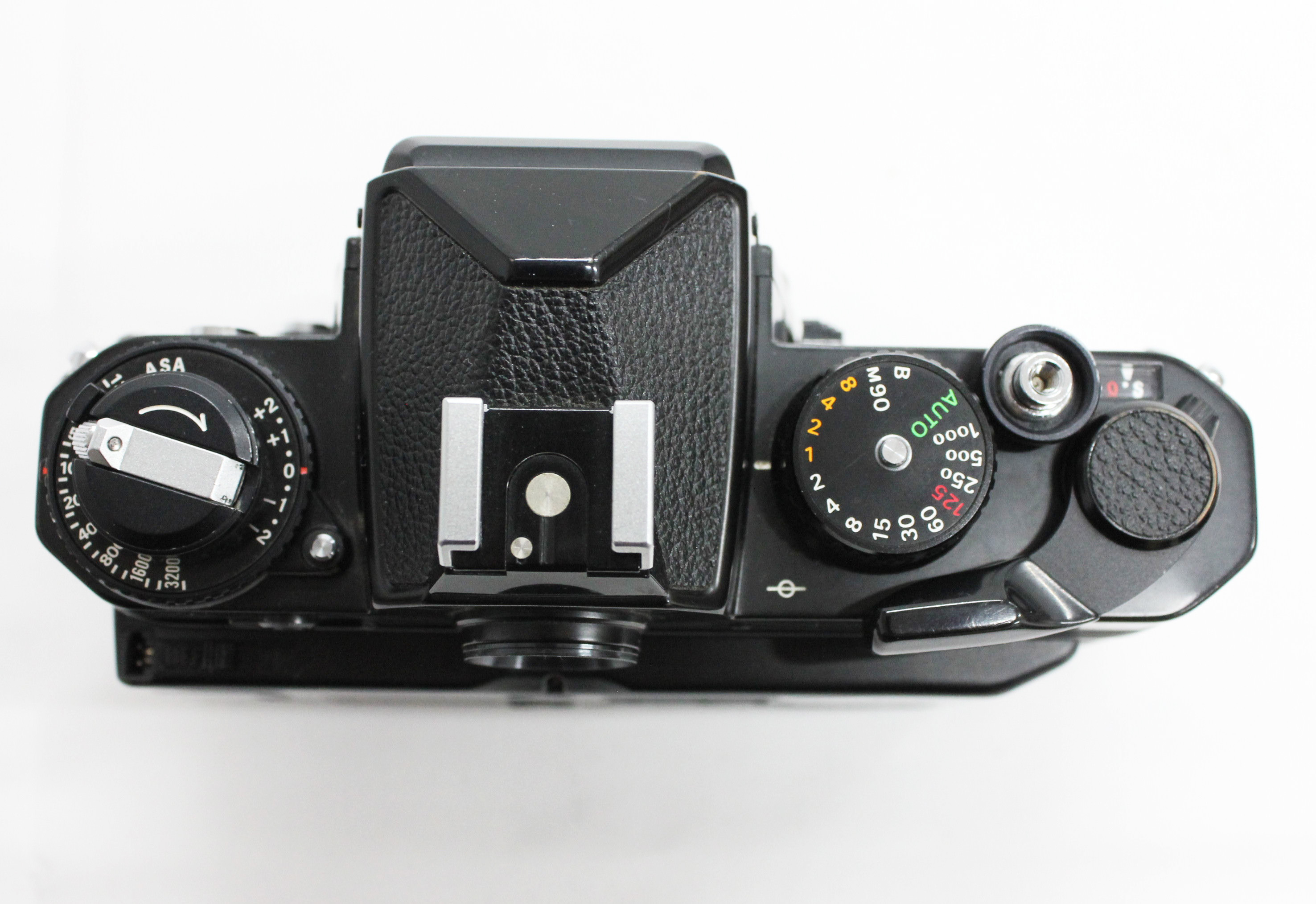 Nikon FE Black 35mm SLR Film Camera Body w/ Data Back MF-12 from