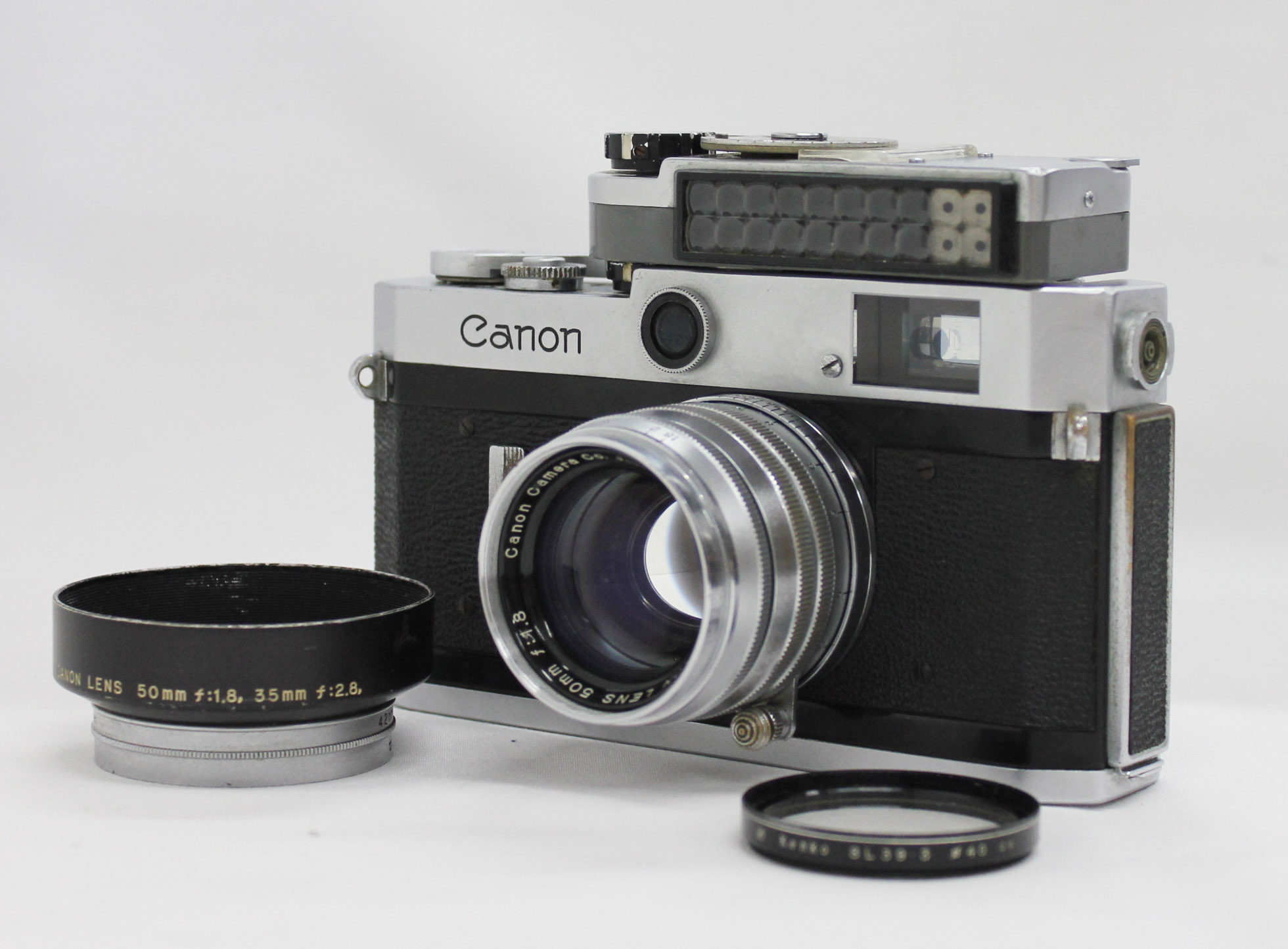 Canon P Rangefinder 35mm Film Camera with 50mm F/1.8 & Meter from