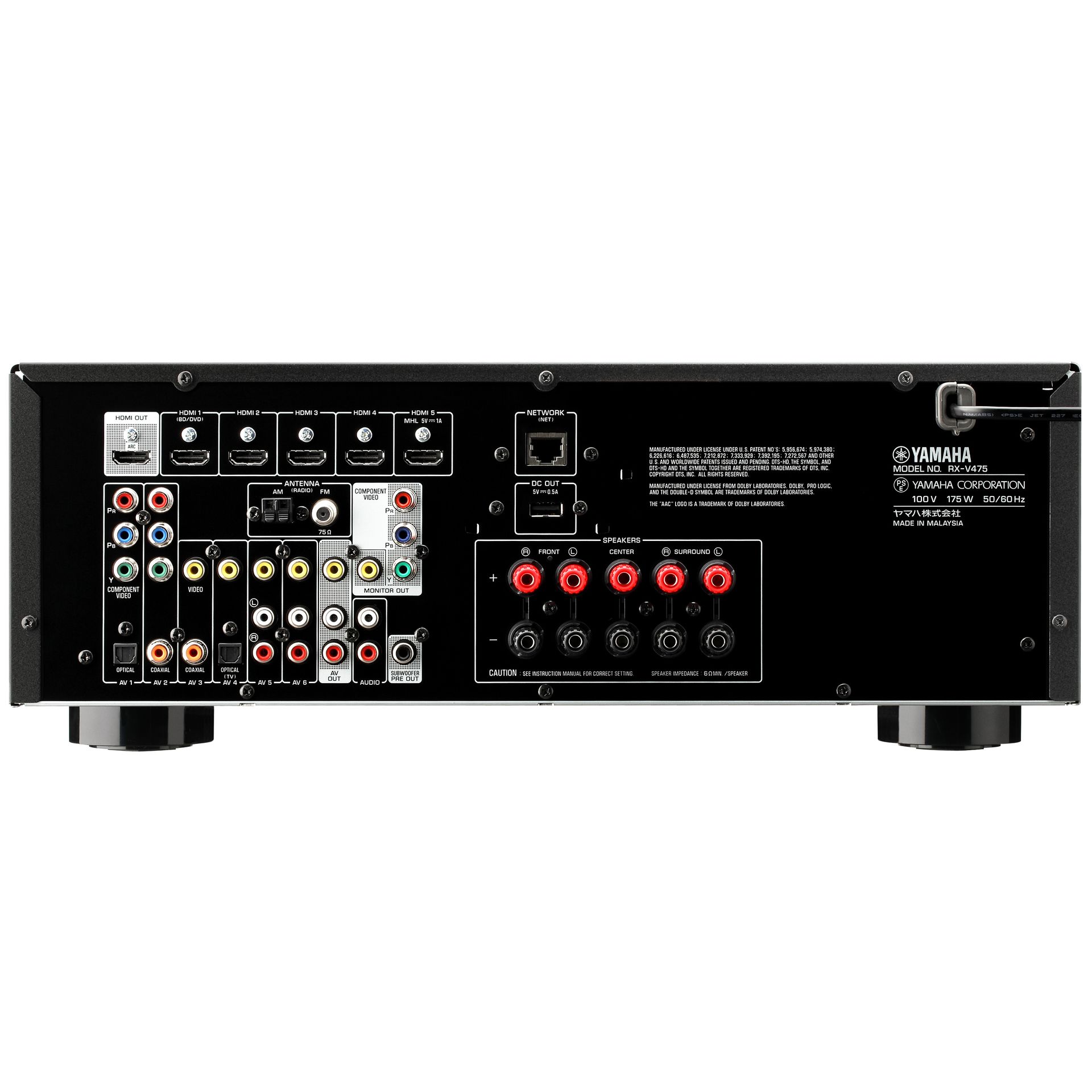 ヤマハ | RX-V475 - AVアンプ - 概要