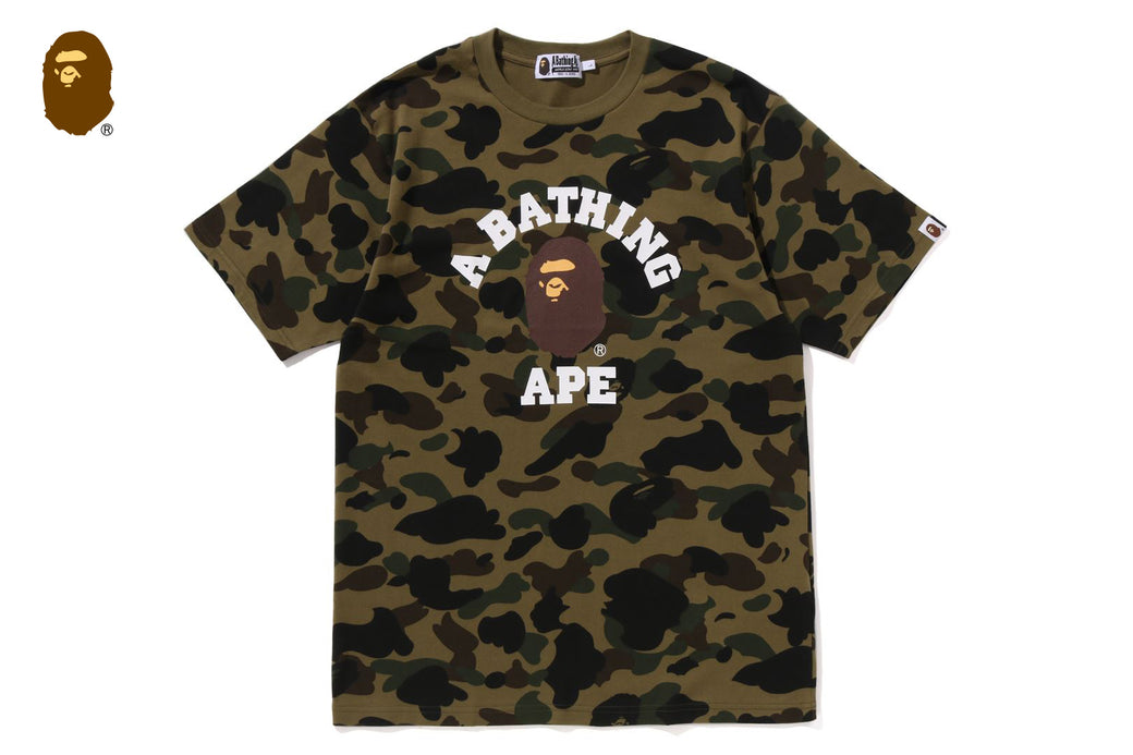 1ST CAMO COLLEGE TEE | bape.com
