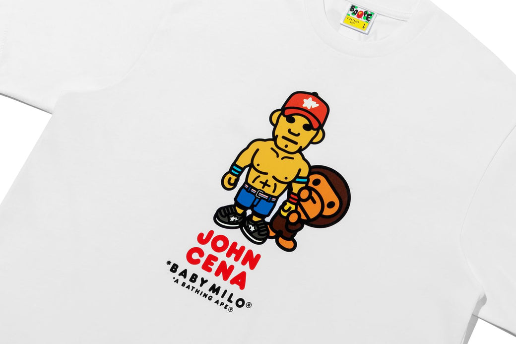BAPE X WWE 】JOHN CENA BABY MILO RELAXED FIT TEE | bape.com