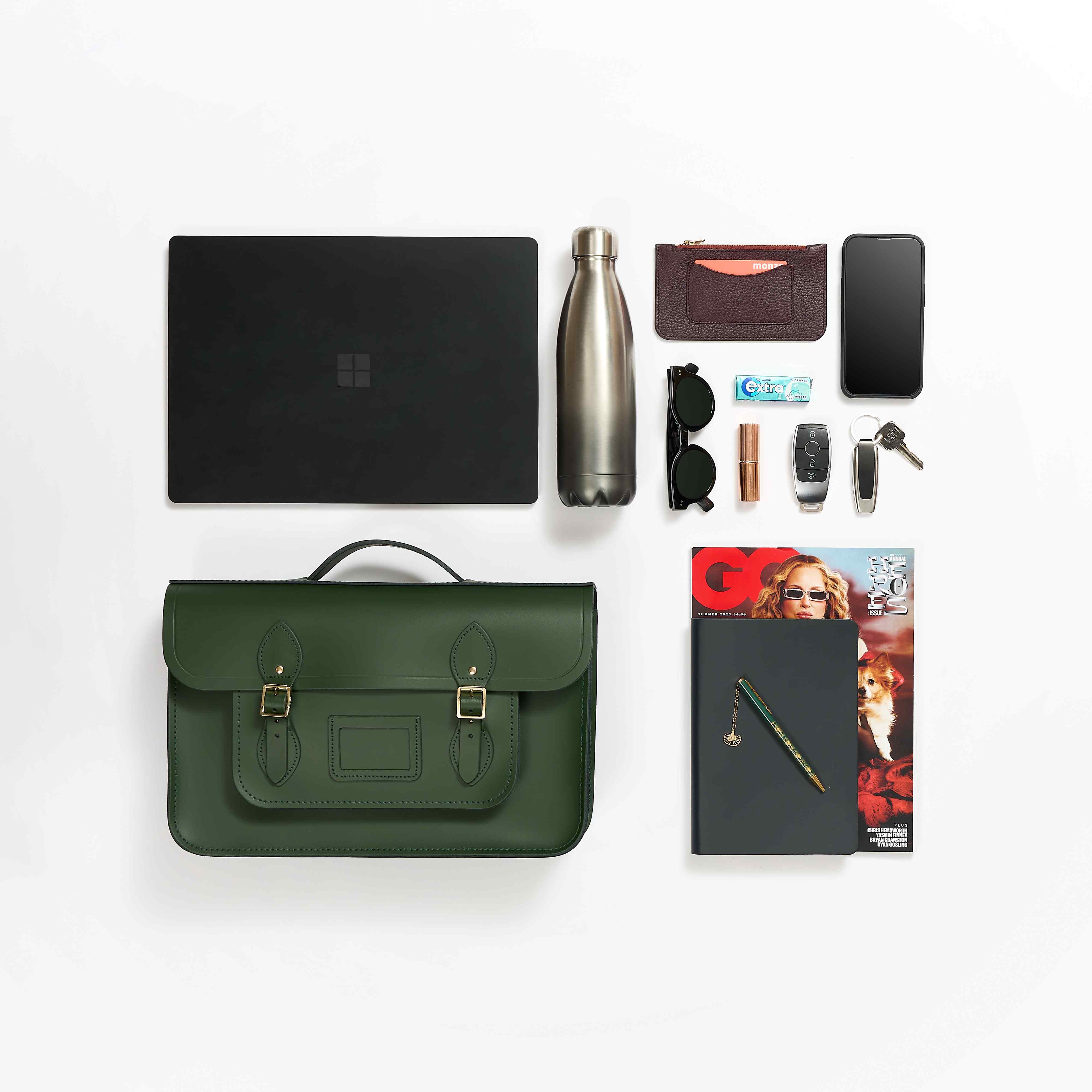 15 Inch Batchel Oxblood Leather Bag | Cambridge Satchel Co.