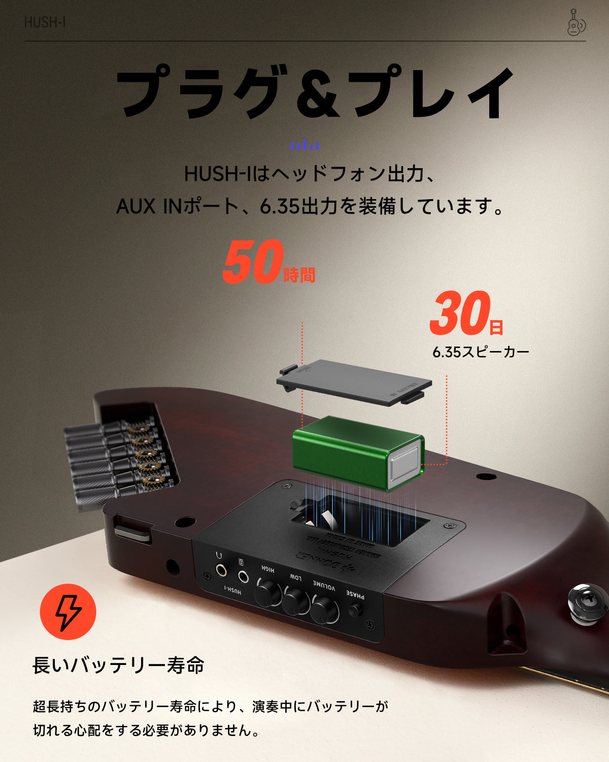 HUSH-I 静音 イヤホン対応 ヘッドレス 分解可能 携帯可能 トラベル