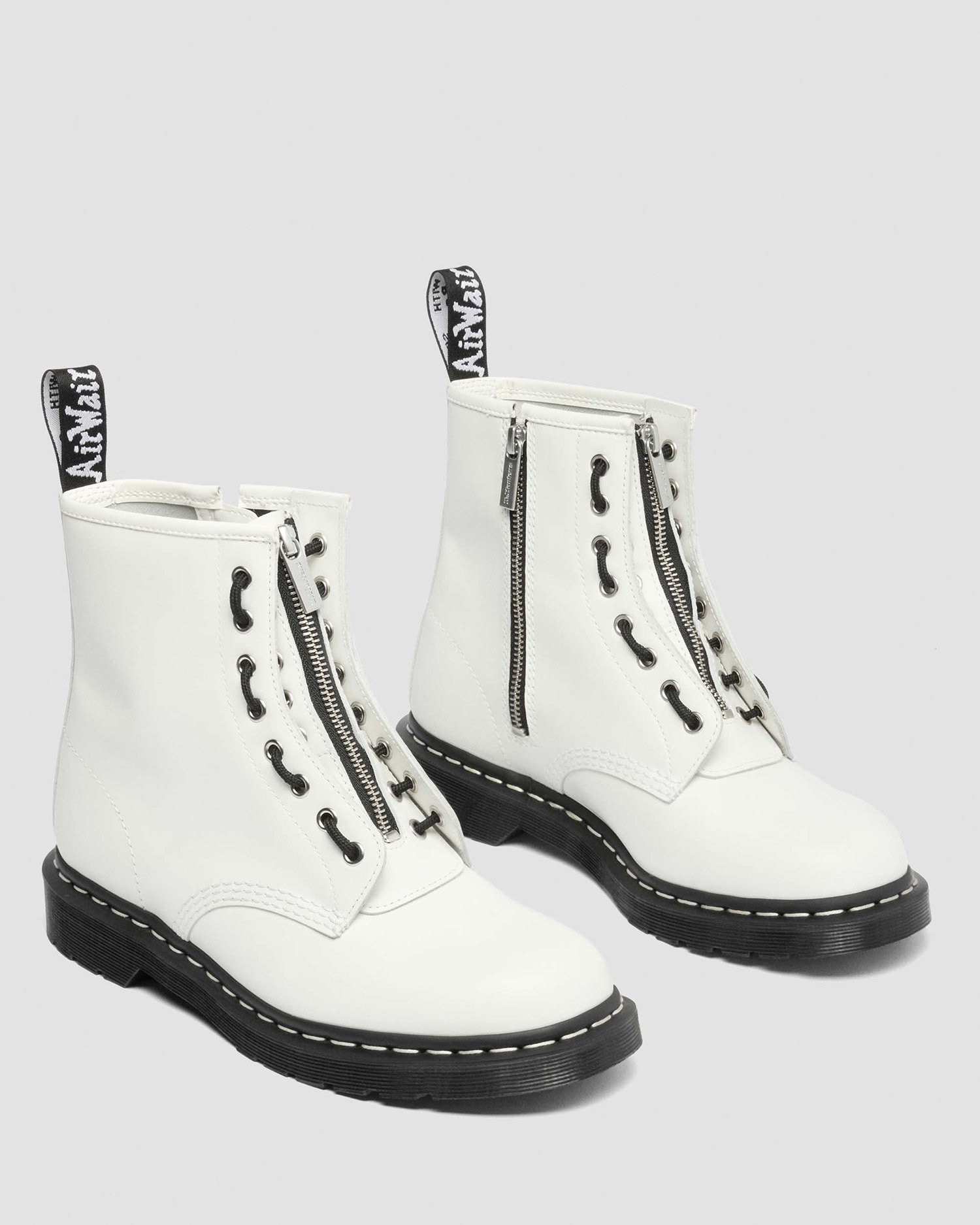 日本限定】1460 ZIP ホワイトステッチ 8 ホール ブーツ