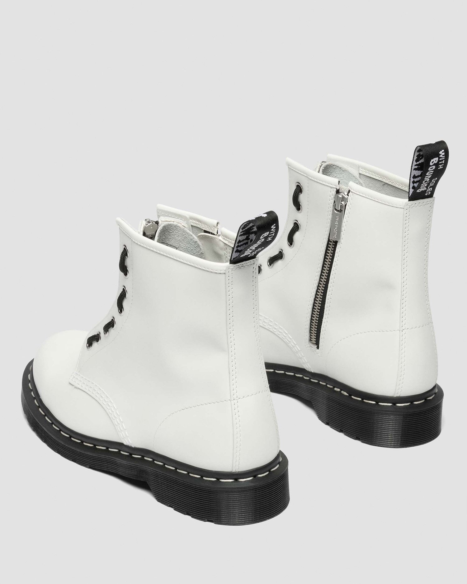 日本限定】1460 ZIP ホワイトステッチ 8 ホール ブーツ