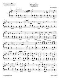 Ronfaure-ファイナルファンタジーXIVオリジナルトラック五線譜プレビュー