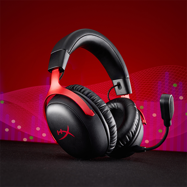 HyperX Cloud III S Wireless ゲーミングヘッドセット（ブラック