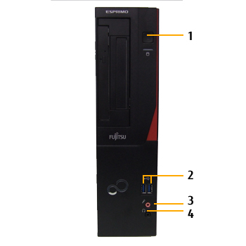 富士通デスクトップ パソコン ESPRIMO D583/G 各部名称/外観 - FMWORLD