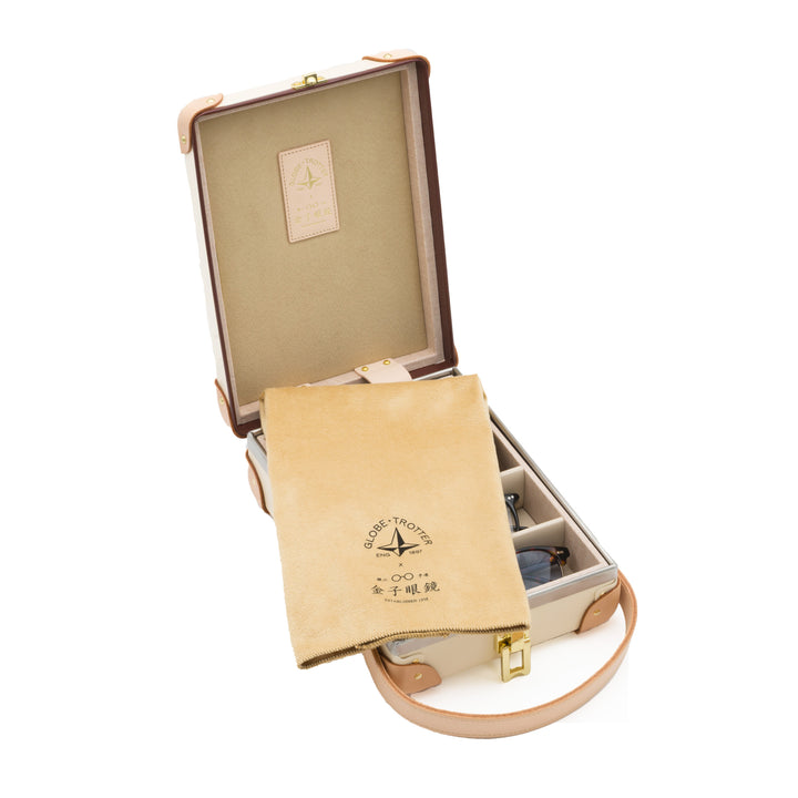 金子眼鏡 4スロット 眼鏡収納ケース アイボリー/ナチュラル | グローブ