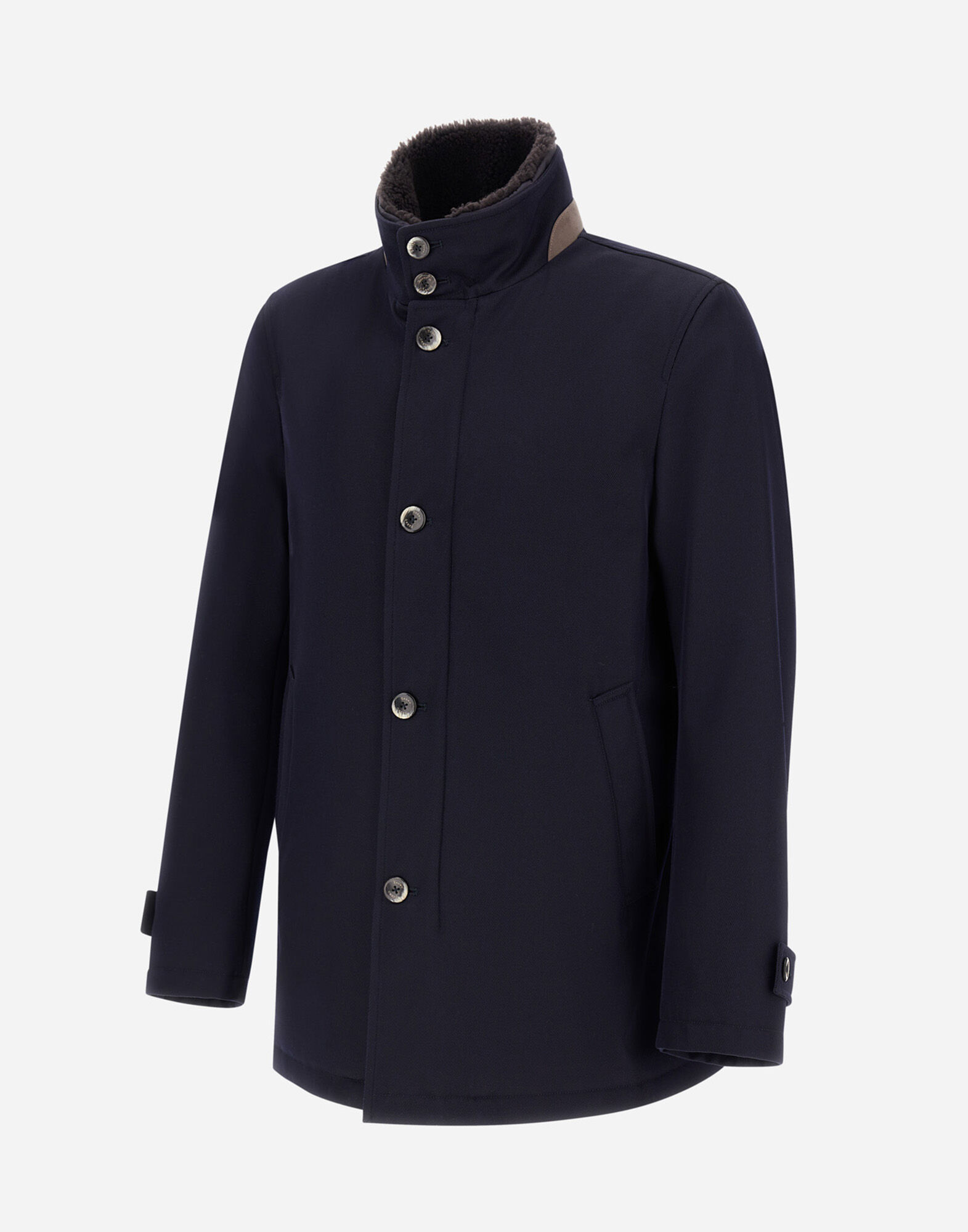 メンズ ダイアゴナルウール ジャケット ネイビーブルー | Herno® (ヘルノ)