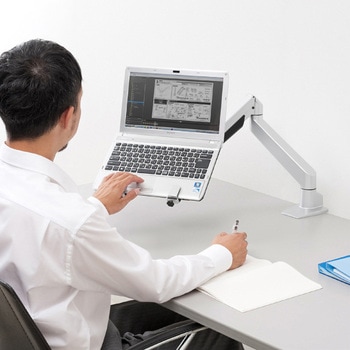 100-NPC004 ノートパソコン用水平垂直多関節アーム サンワダイレクト