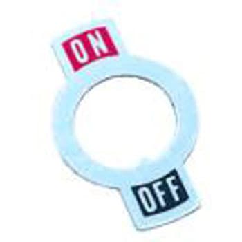 TS-ON3 トグルスイッチ用銘板 1個 YEC 【通販モノタロウ】