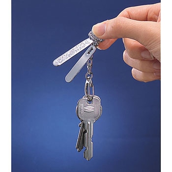 12821 クリップキーホルダーアウル シルバー 1個 セイエイ(Seiei