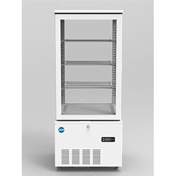 136業務用 冷蔵ショーケース オフィスコンビニ XW-105 左右開き 小型