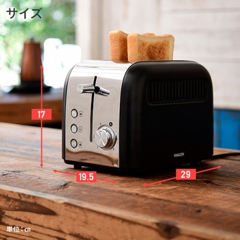 YUC-S851(B) ポップアップトースター 1台 YAMAZEN(山善) 【通販