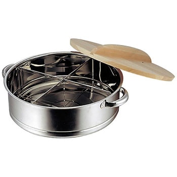 18-8 丸型 おでん鍋(4ッ仕切) EBM(江部松商事) 容量10L - 【通販