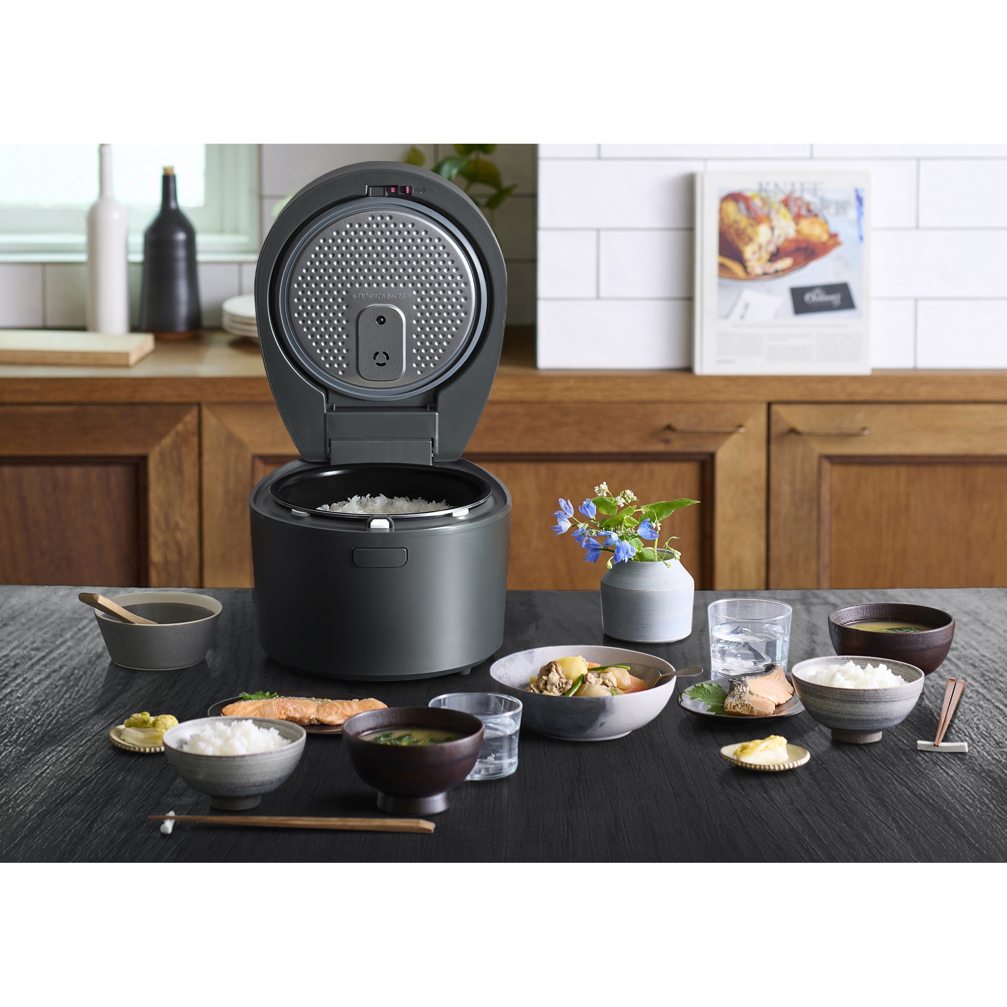 RC-IL30-HA IHジャー炊飯器 3合 アイリスオーヤマ アッシュ色 RC-IL30