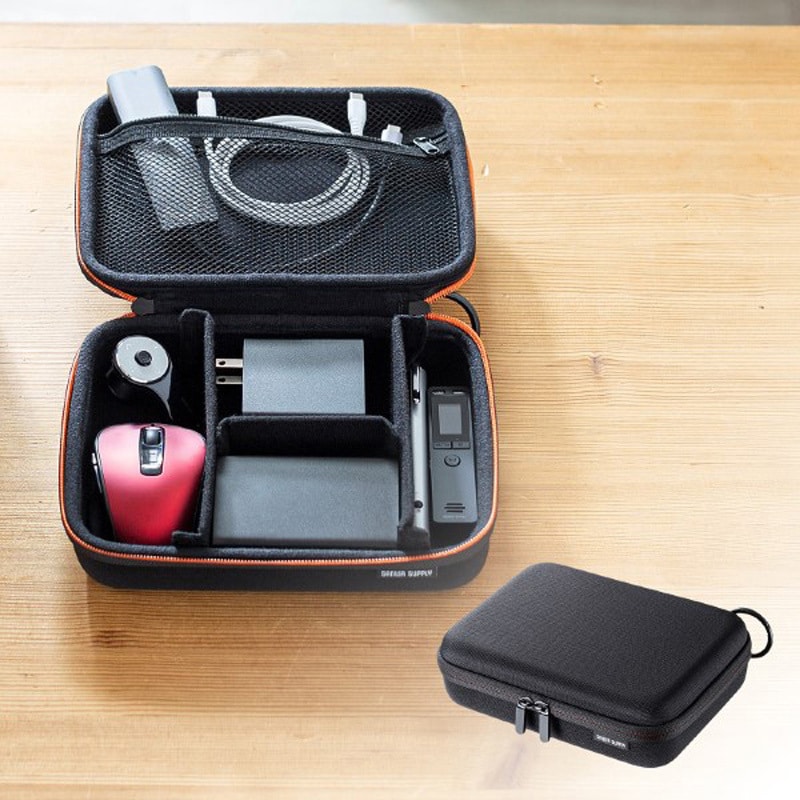 IN-HDAD4BK ガジェットケース_セミハード サンワサプライ ブラック色